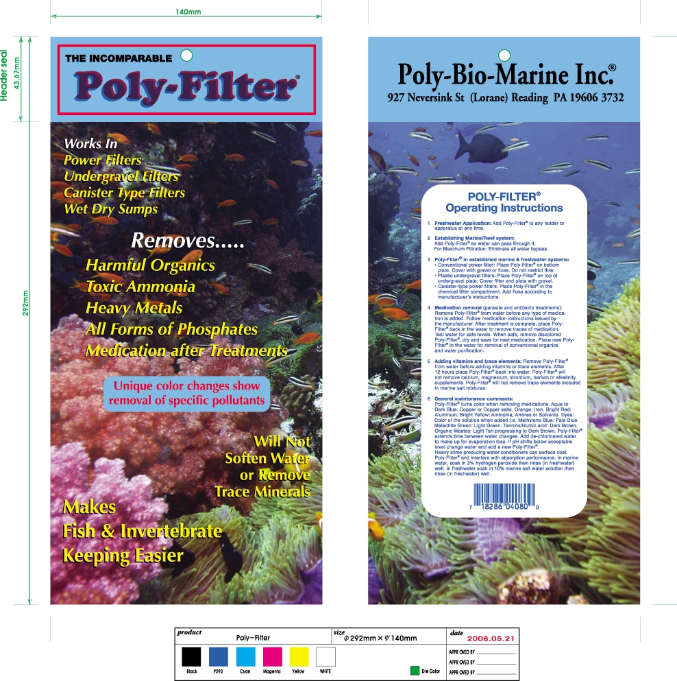 Poly-Bio Marine Poly Filter Pad - 4 x 8