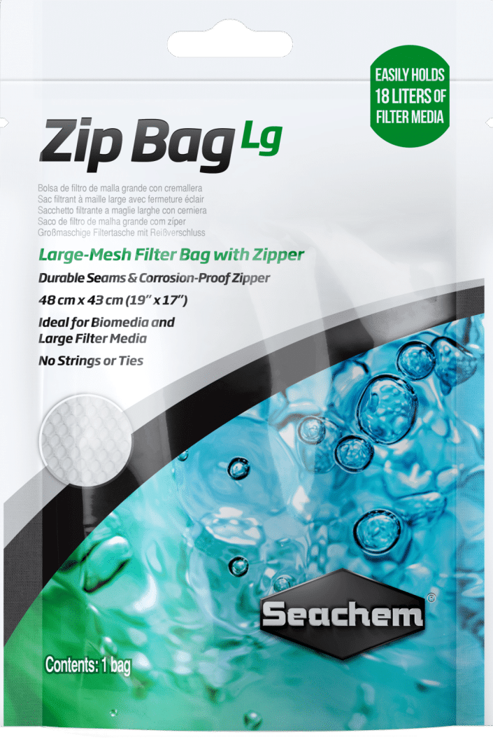 Seachem Zip Bag - Large 48 x 43 cm (19” x 17”) 8 Mesh