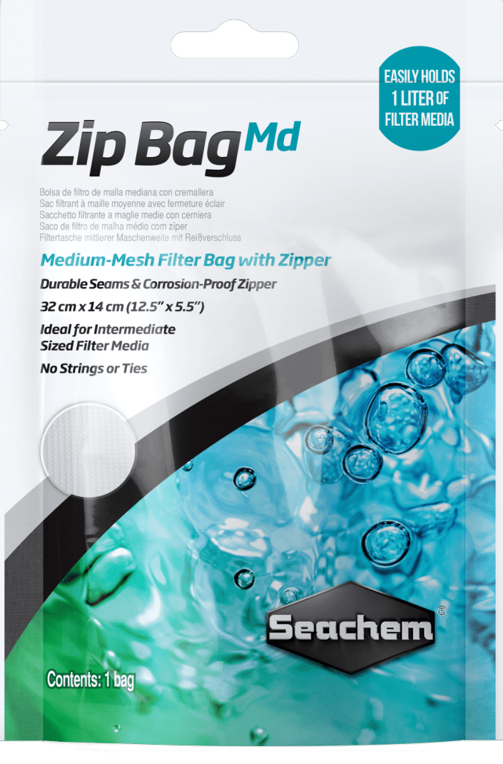 Seachem Zip Bag - Medium 32 x 14 cm (12.5” x 5.5”) 16 Mesh
