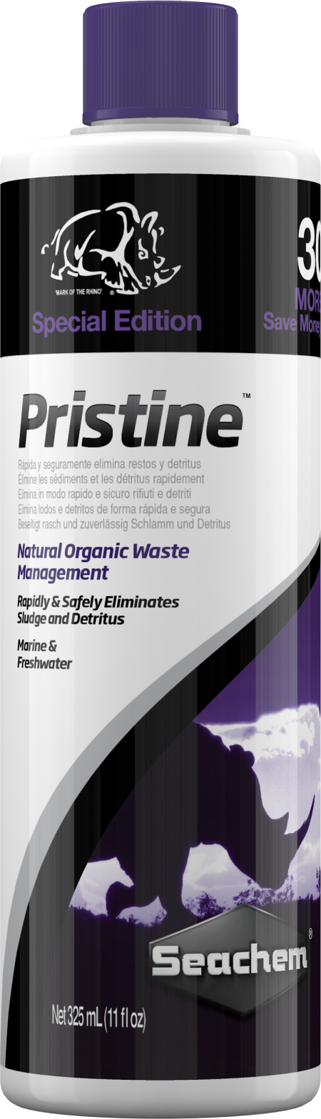 Seachem Pristine Bonus Rhino +30% BONUS 325 mL
