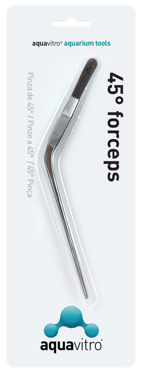 Aquavitro 45° Forceps 20cm
