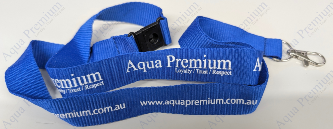 Merch - Aqua Premium Lanyard Breakaway