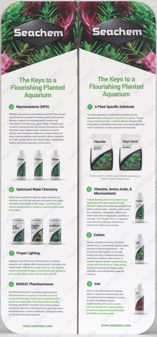 Merch - Seachem Shelf Banner - The Keys to a Flourishing Planted Aquarium