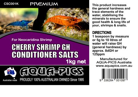 Aqua-Pics Cherry Shrimp GH Conditioning Salts 1kg