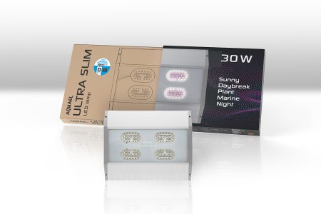 Aquael Ultra Slim BT 30 aquarium light product packaging